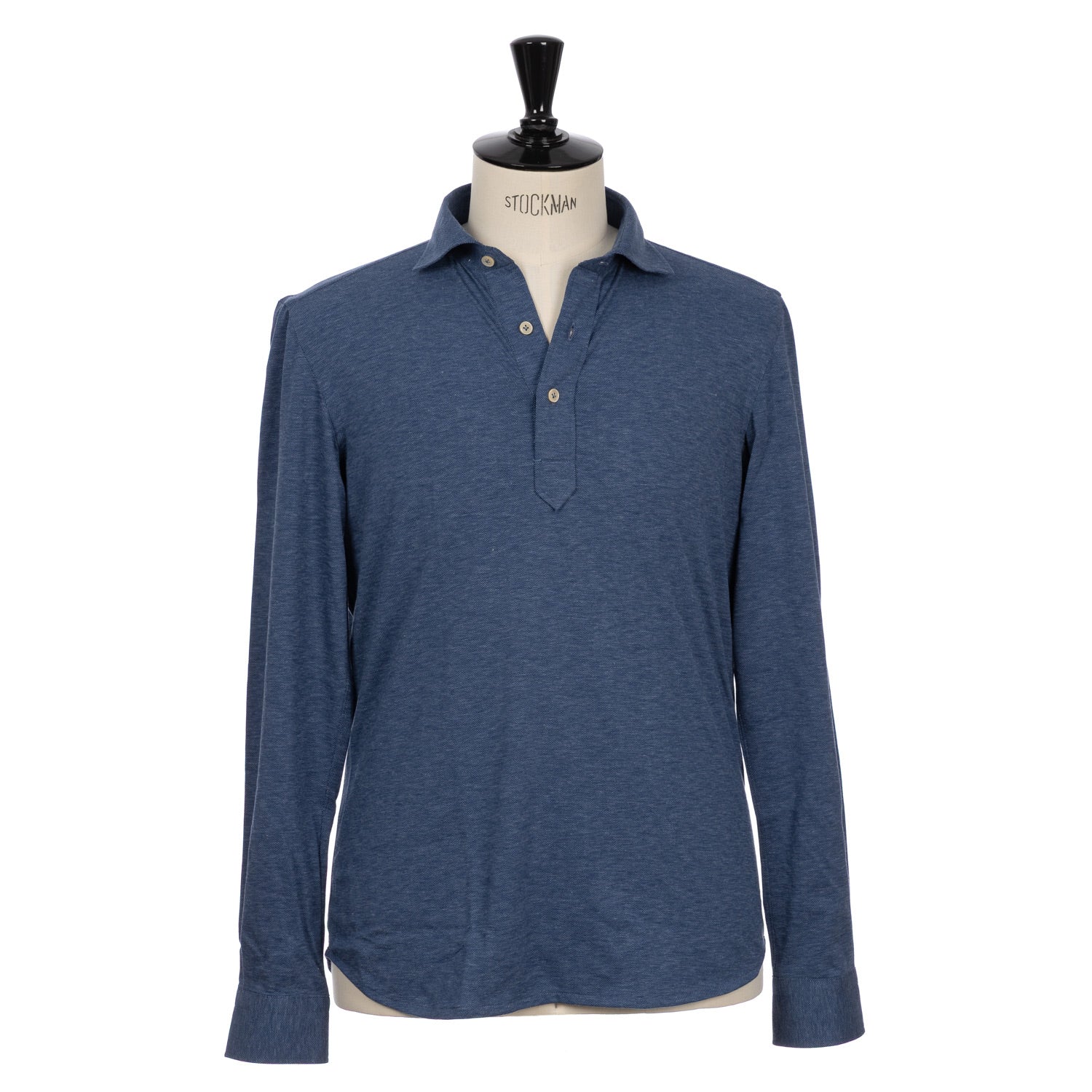 Poloshirt "JFK" aus Baumwolle und Kaschmir - Handarbeit